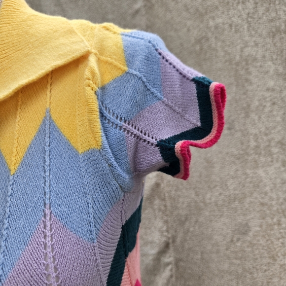 Fashion Nova Colorful Chevron Mini Dress - Picture 6 of 10